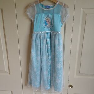 Elsa Snowflake Pajama Dress for Kids